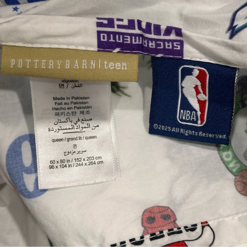 Pottery Barn Teen NBA Queen Sheet Set